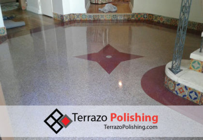 Damage Terrazzo Tile Floor Installing Service Company in Broward