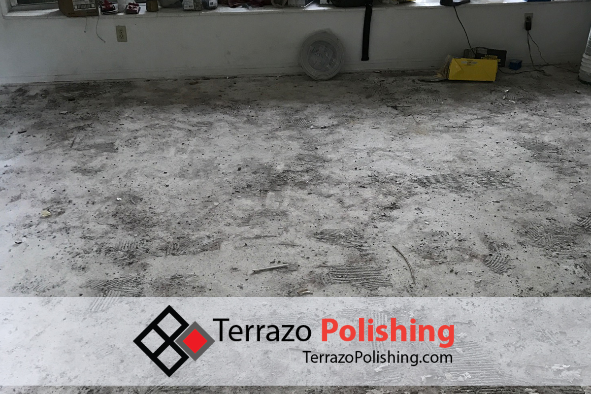 Terrazzo Floor Tile Remove and Install Service Broward